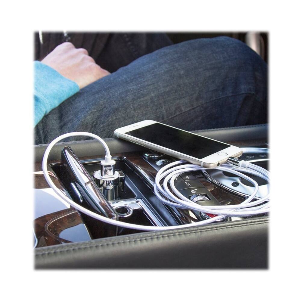 Alt View 11. ChargeHub - V2 Vehicle Charger - Chrome.