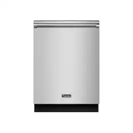 Viking - 24" Built-In Dishwasher with Tub - Stainless Steel
