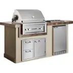 Angle. Sedona By Lynx - 30" Built-In Gas Grill - Gray.