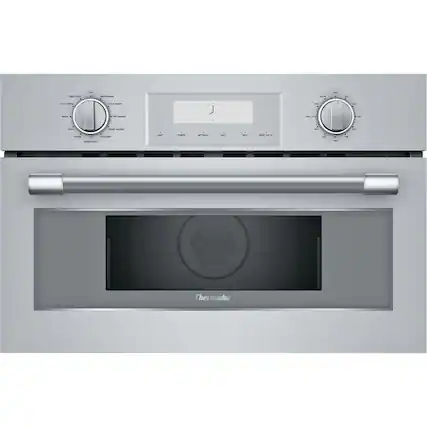 Front. Thermador - Professional Series 1.6 Cu. Ft. Convection Built-In Speed Microwave with Sensor Cooking and 1750W Grill Element - Stainless Steel.