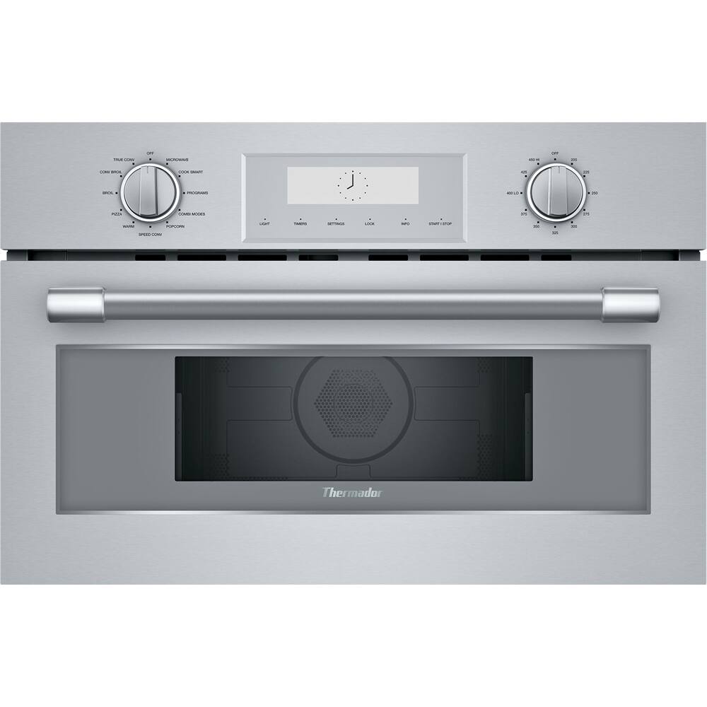 Thermador - Professional Series 1.6 Cu. Ft. Convection Built-In Speed Microwave with Sensor Cooking and 1750W Grill Element - Stainless Steel