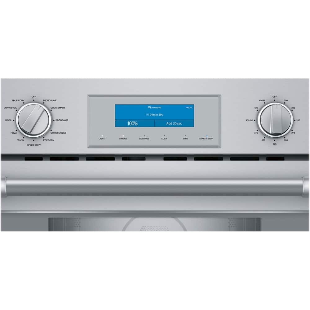 Alt View 11. Thermador - Professional Series 1.6 Cu. Ft. Convection Built-In Speed Microwave with Sensor Cooking and 1750W Grill Element - Stainless Steel.