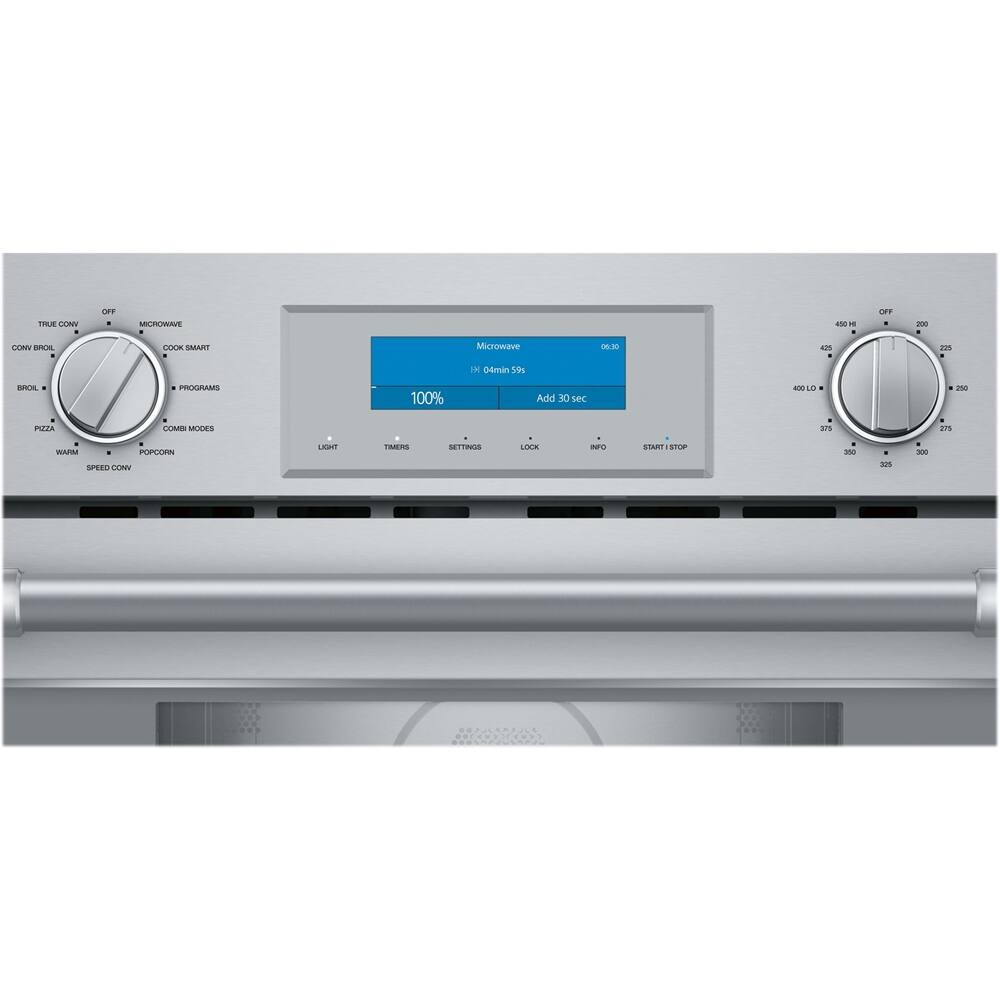 Alt View 11. Thermador - Professional Series 1.6 Cu. Ft. Convection Built-In Speed Microwave with Sensor Cooking and 1750W Grill Element - Stainless Steel.