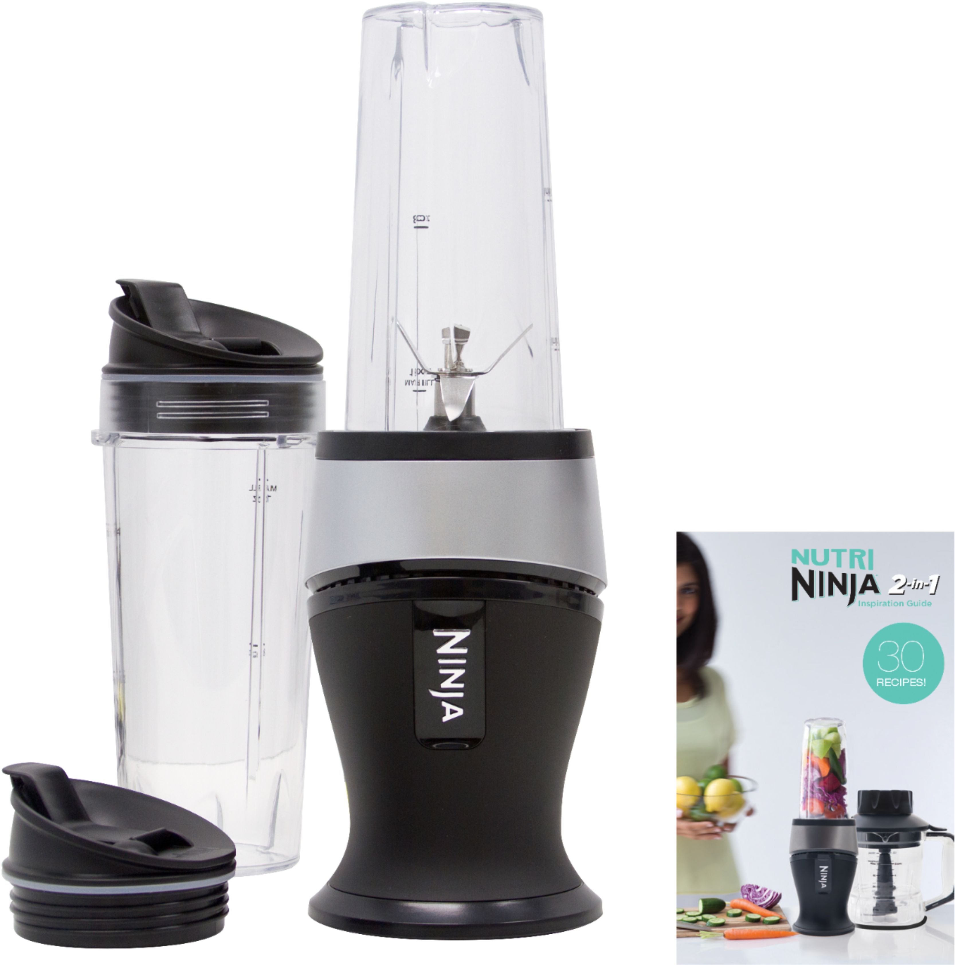 Best Buy: Ninja 17-Oz. Blender Black/Gray QB3001SS