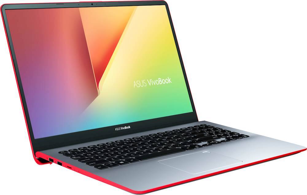 Angle View: ASUS - VivoBook S15 15.6" Laptop - Intel Core i5 - 8GB Memory - 256GB Solid State Drive - Starry Gray With Red Edges