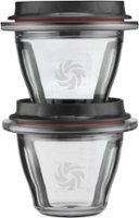 Blending Bowls Accessory for Vitamix Ascent Series Blenders - Black/Clear - Front_Zoom