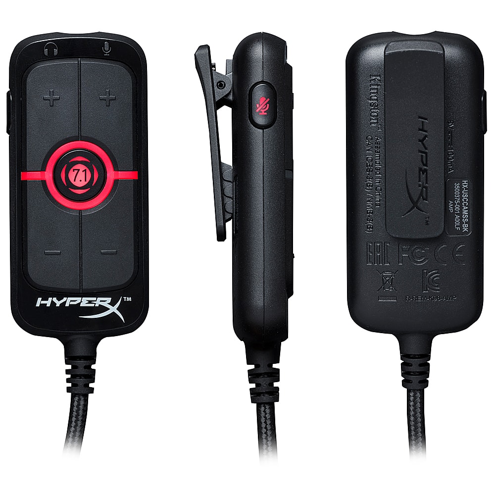 Alt View 11. HyperX - Amp Virtual 7.1 Surround Sound USB Sound Card - Black.