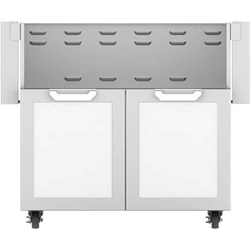 Angle View: Hestan - Double-Door Tower Cart for 36" Gas Grills - White