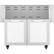 Angle. Hestan - Double-Door Tower Cart for 36" Gas Grills - White.