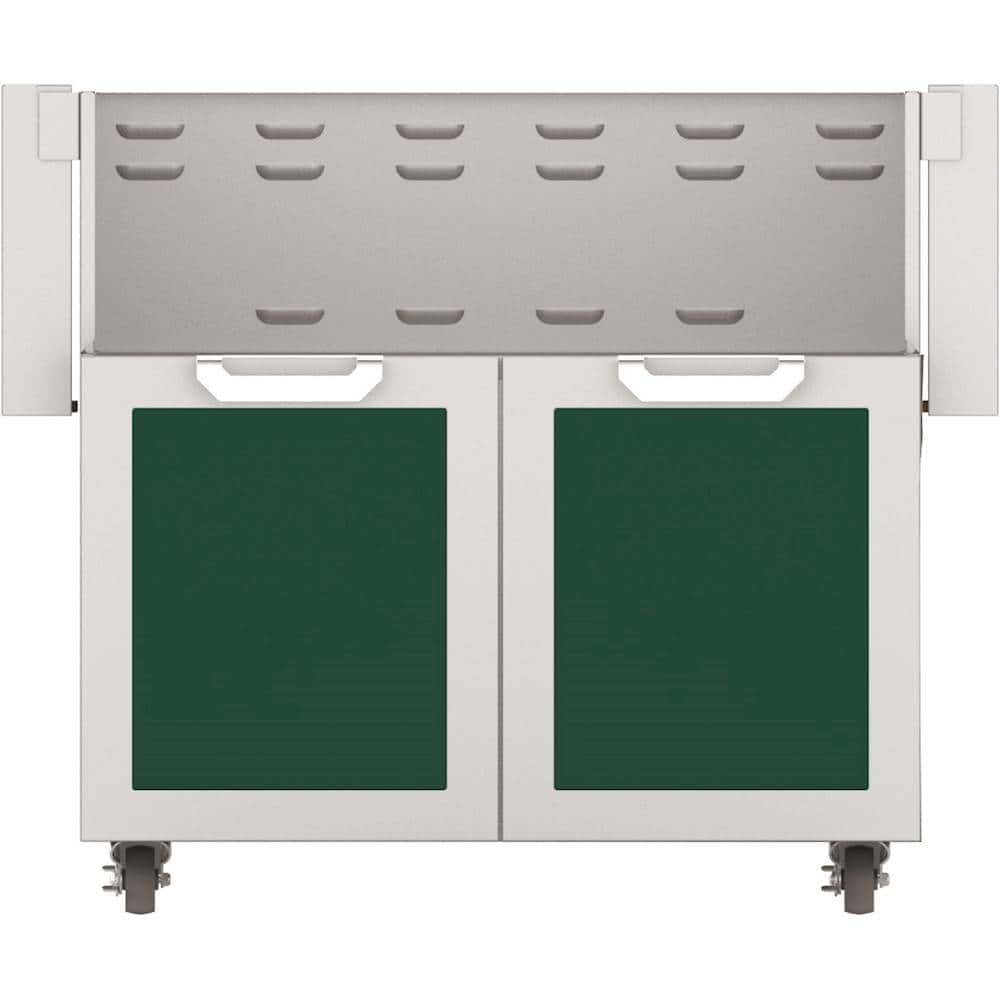 Hestan - Double-Door Tower Cart for 36" Gas Grills - Green - Angle_Zoom