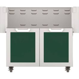 Hestan - Double-Door Tower Cart for 36" Gas Grills - Green