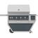 Angle. Hestan - Deluxe Gas Grill - Pacific Fog.