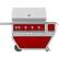 Angle. Hestan - Deluxe Gas Grill - Matador.