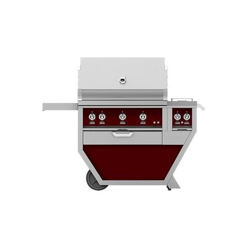 Angle View: Hestan - Deluxe Gas Grill - Tin Roof