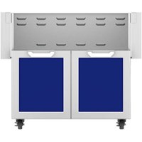 Hestan - Double-Door Tower Cart for 36" Gas Grills - Blue - Angle_Zoom