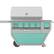 Angle. Hestan - Deluxe Gas Grill - Bora Bora.
