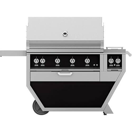 Angle. Hestan - Deluxe Gas Grill - Stealth.