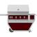 Angle. Hestan - Deluxe Gas Grill - Tin Roof.