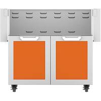 Hestan - Double-Door Tower Cart for 36" Gas Grills - Orange - Angle_Zoom