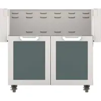 Hestan - Double-Door Tower Cart for 36" Gas Grills - Dark Gray - Angle_Zoom