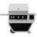 Angle. Hestan - Deluxe Gas Grill - Stealth.