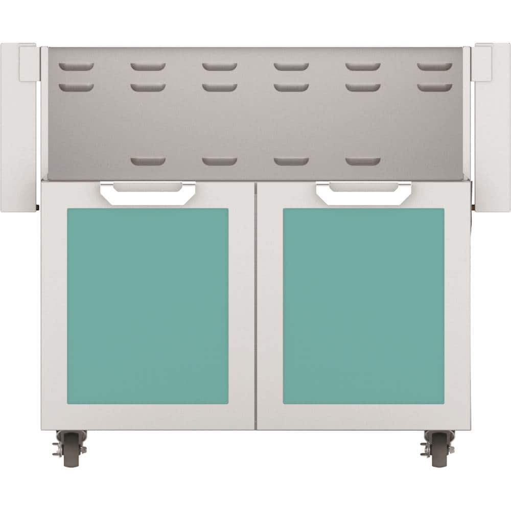 Hestan - Double-Door Tower Cart for 36" Gas Grills - Turquoise - Angle_Zoom