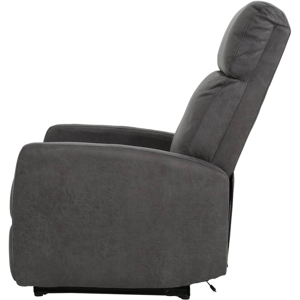 Angle View: Noble House - Venice Power Recliner - Slate