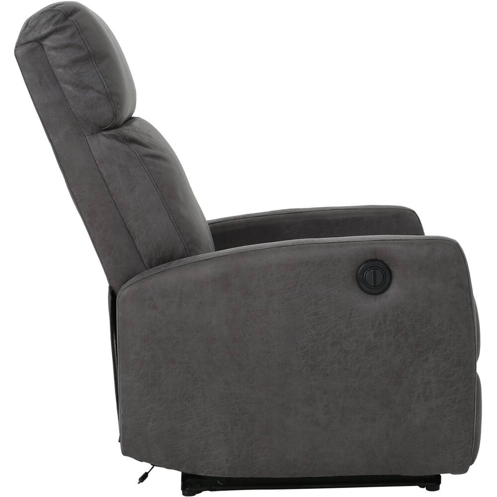 Left View: Noble House - Aberdeen Power Recliner - Slate