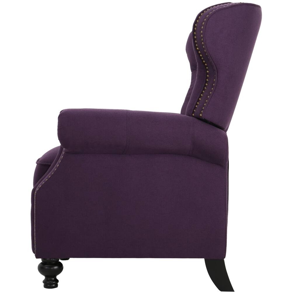 Angle View: Noble House - Pampa Recliner - Plum