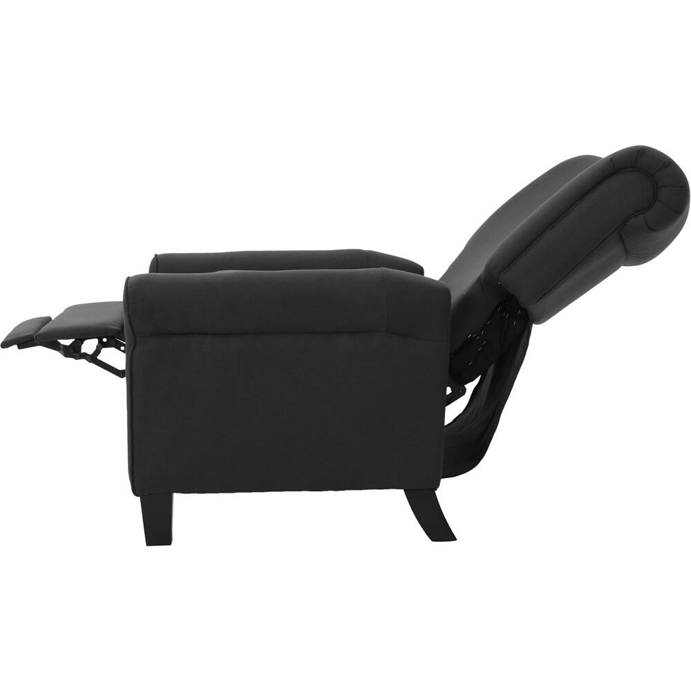 Angle View: Noble House - Laramie Recliner - Dark Charcoal