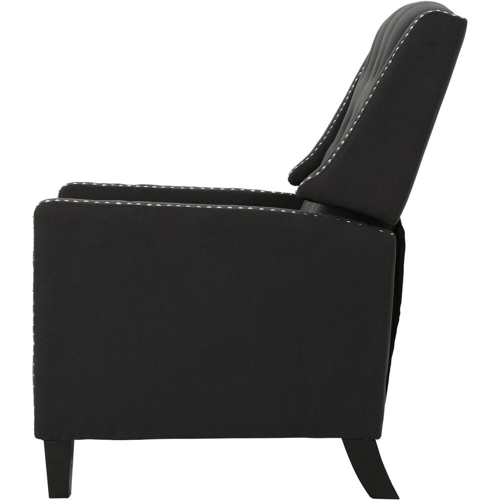 Angle View: Noble House - Pratt Recliner - Dark Charcoal