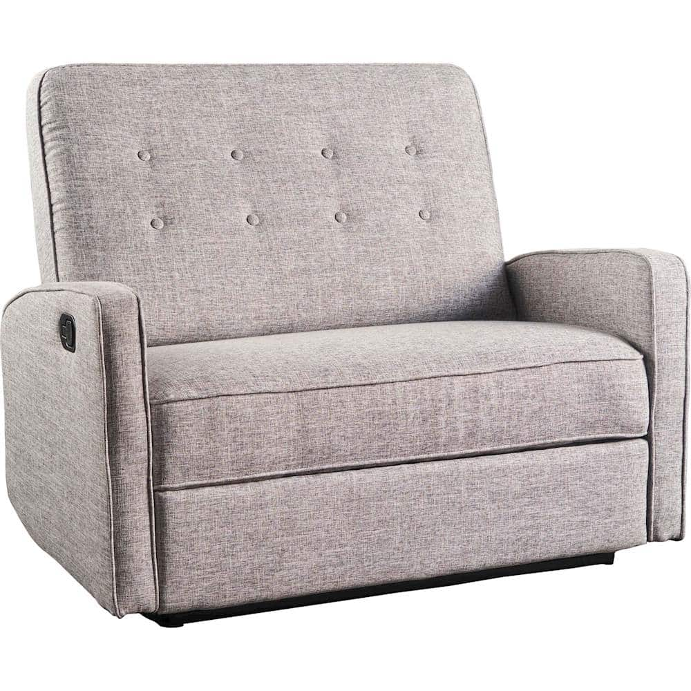 Angle View: Noble House - Guymon Loveseat Recliner - Slate