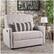 Alt View 14. Noble House - Orofino Loveseat Recliner - Light Gray Tweed.