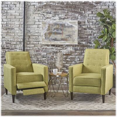 Noble House - Faulkton Recliners (Set of 2) - Muted Green