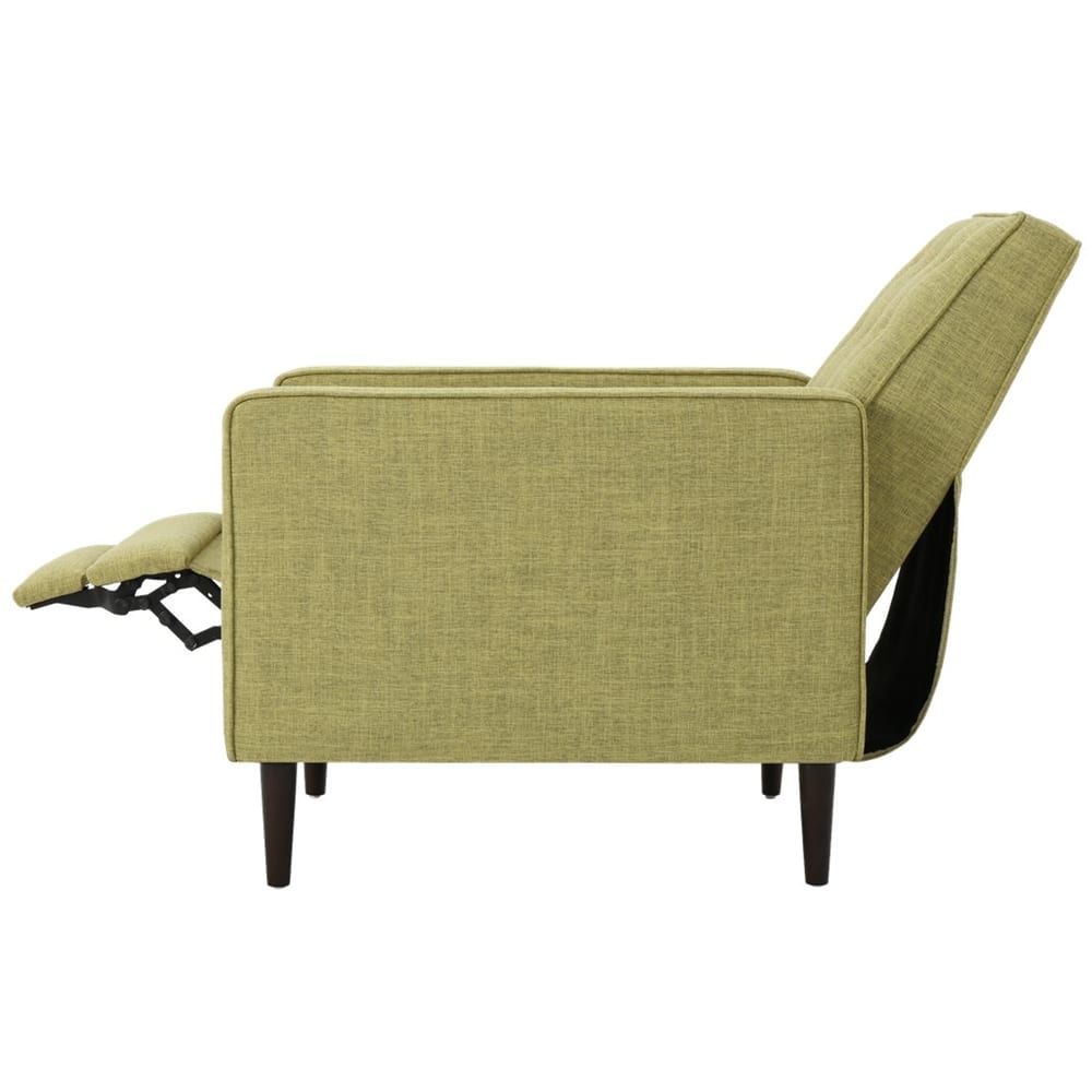 Angle View: Noble House - Muscatine Recliner - Muted Green