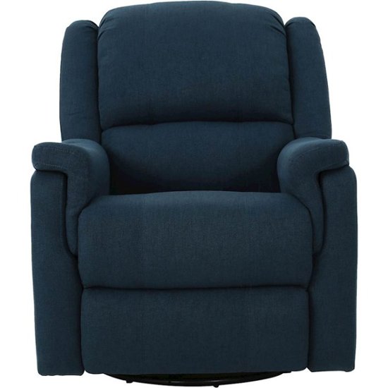 Noble House Potosi Swivel Recliner Navy Blue 302056 - Best Buy