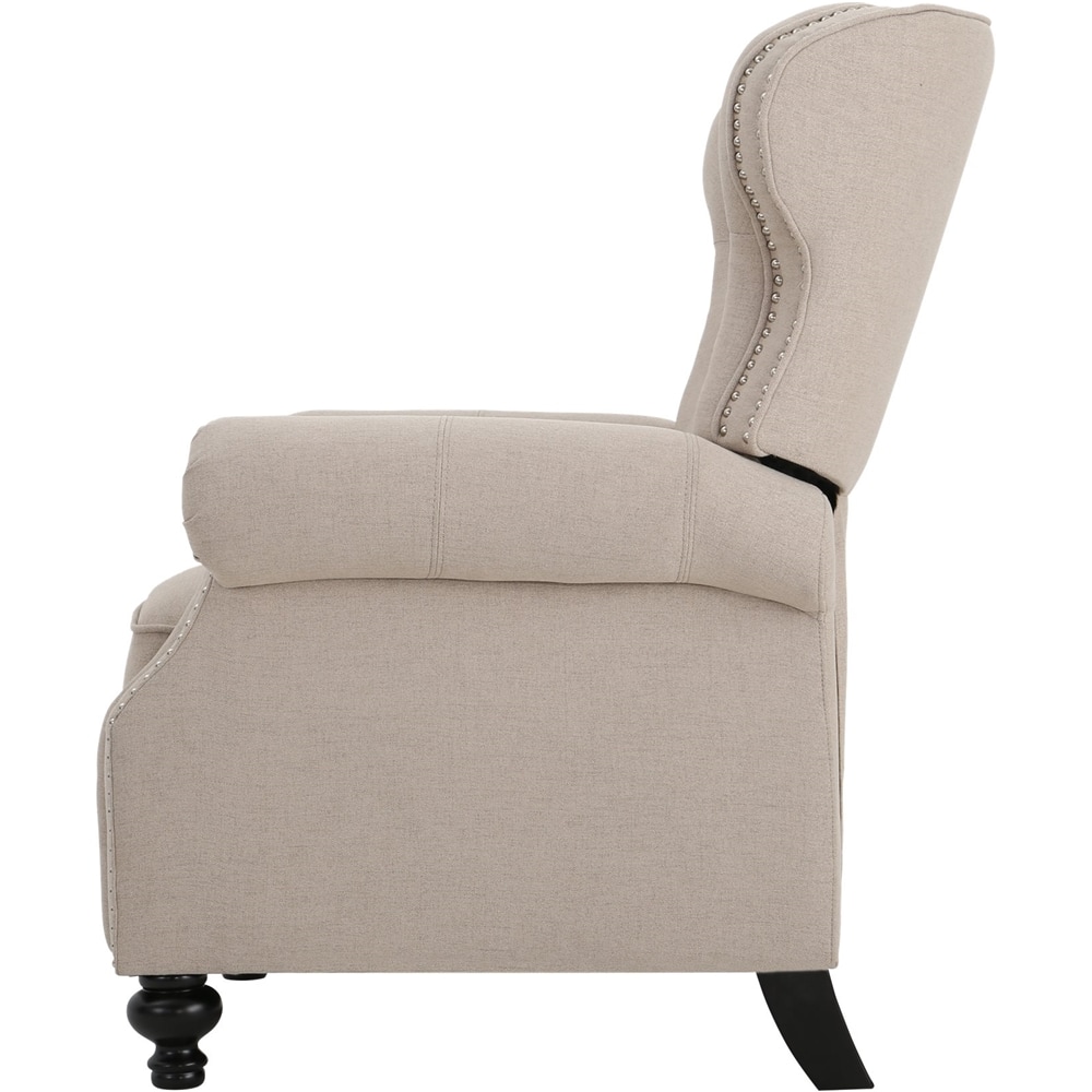 Angle View: Noble House - Pampa Recliner - Cream