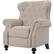 Front. Noble House - Pampa Recliner - Cream.