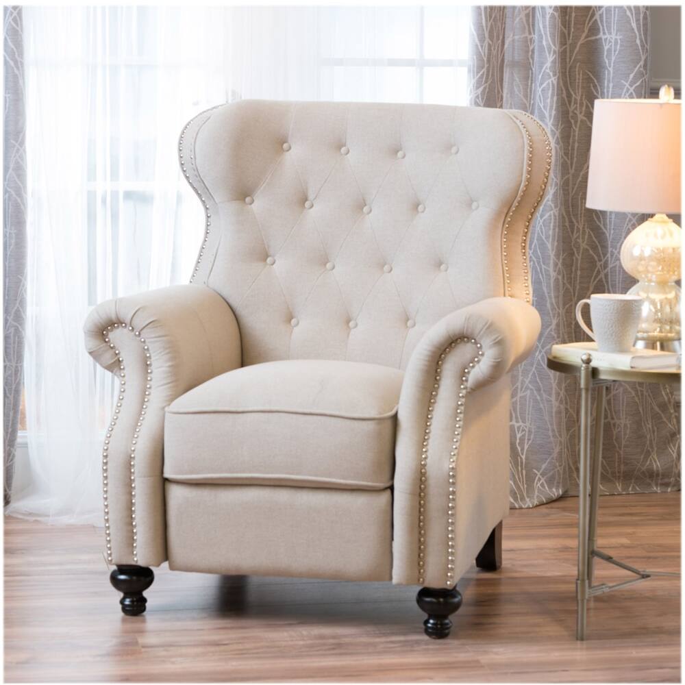 Best Buy Noble House Pampa Recliner Cream 300659