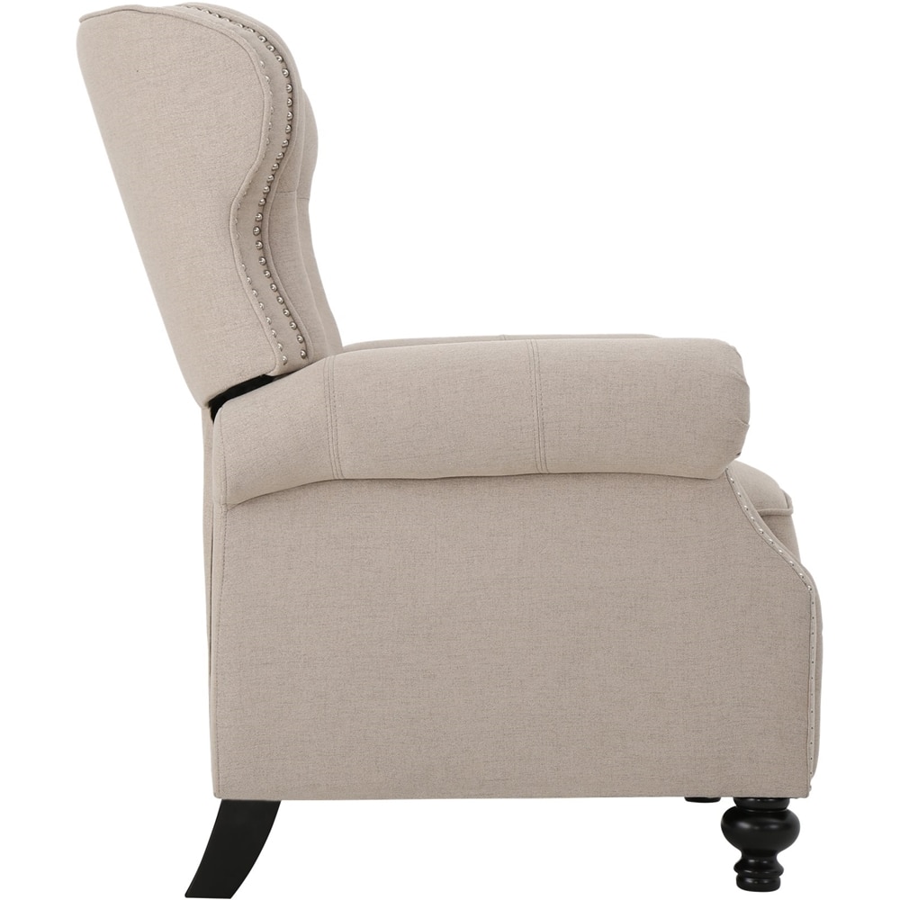 Left View: Noble House - Hayden Recliner - Charcoal