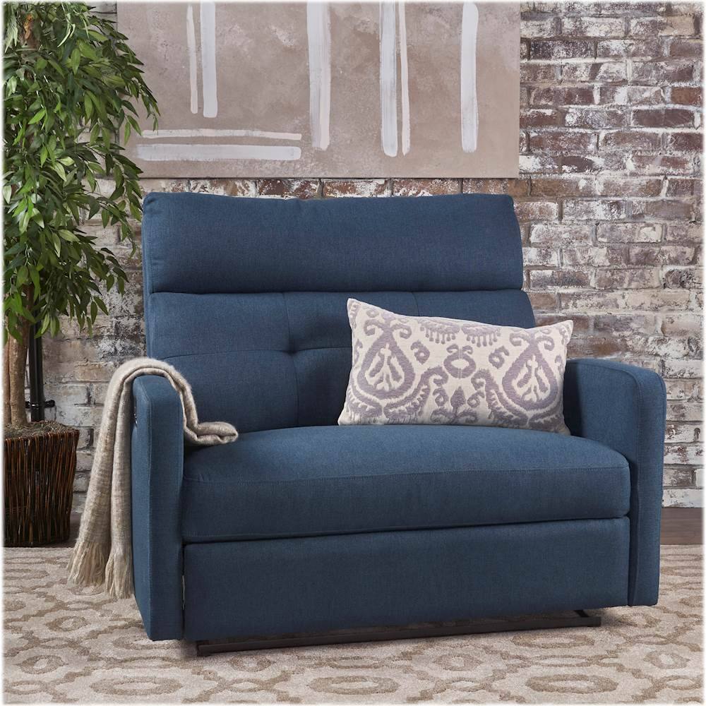 Navy blue best sale loveseat recliner