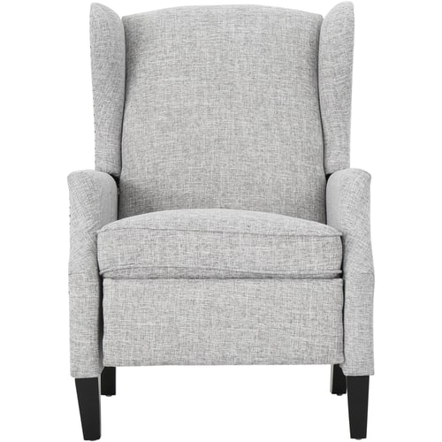 Noble House - Muncie Recliner - Light Gray Tweed