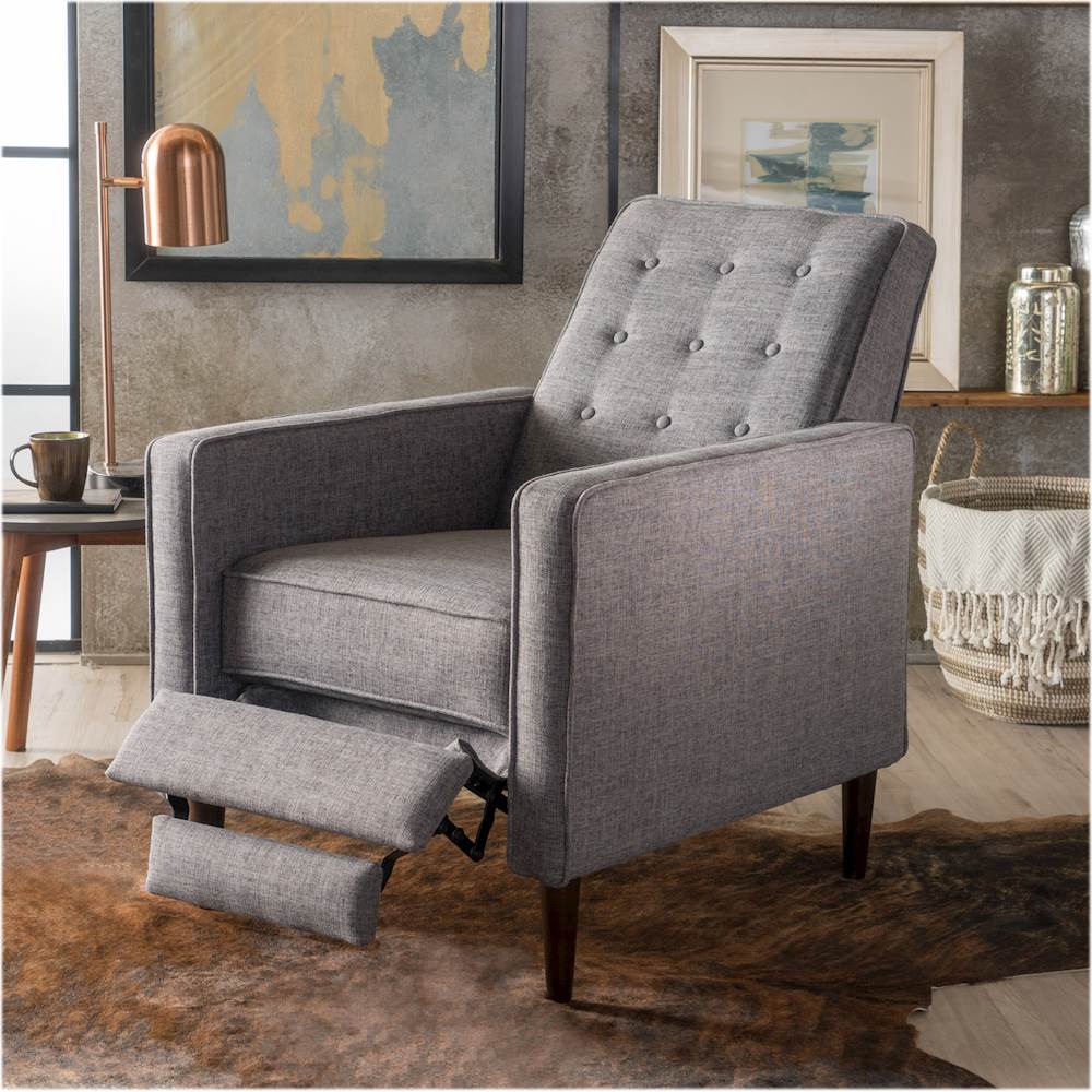 Best Buy Noble House Houma Recliner Gray 300595