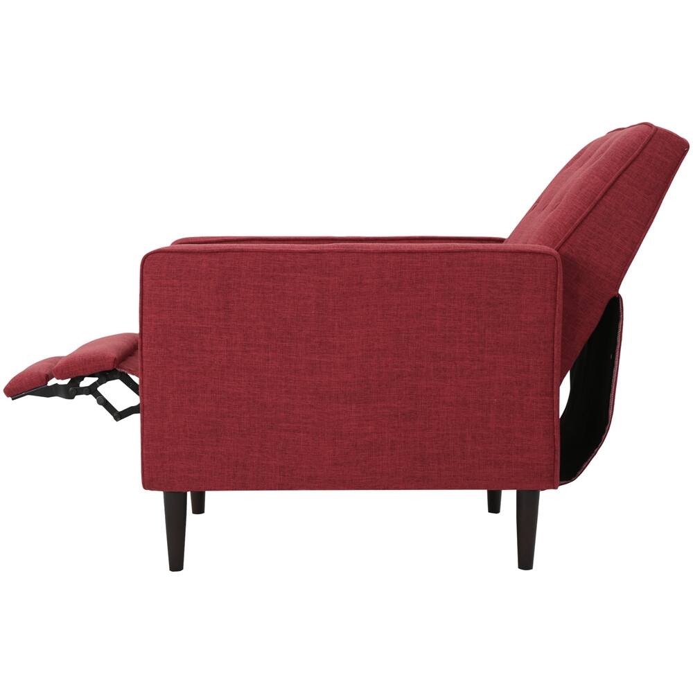 Angle View: Noble House - Muscatine Recliner - Red