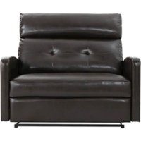 Noble House - Guymon Loveseat Recliner - Brown - Front_Zoom