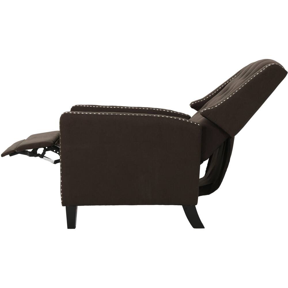 Angle View: Noble House - Kirksville Recliner - Black