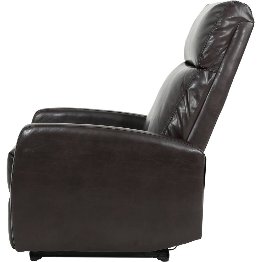 Angle View: Noble House - Aberdeen Power Recliner - Brown