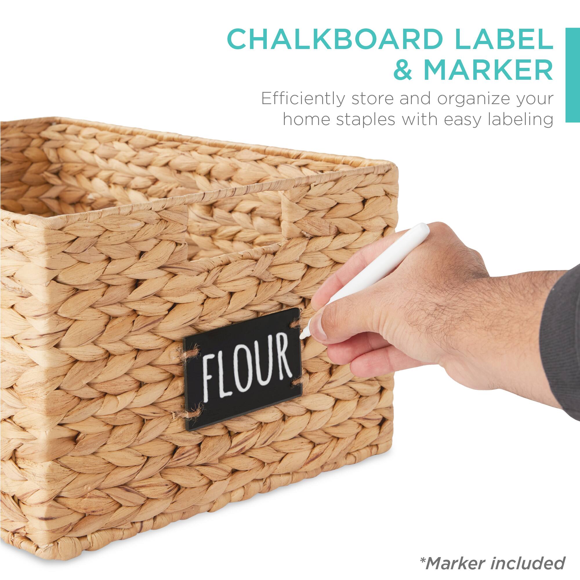 CHALKBOARD LABEL & MARKER

Efficiently store and organize your home staples with easy labeling

*Marker included