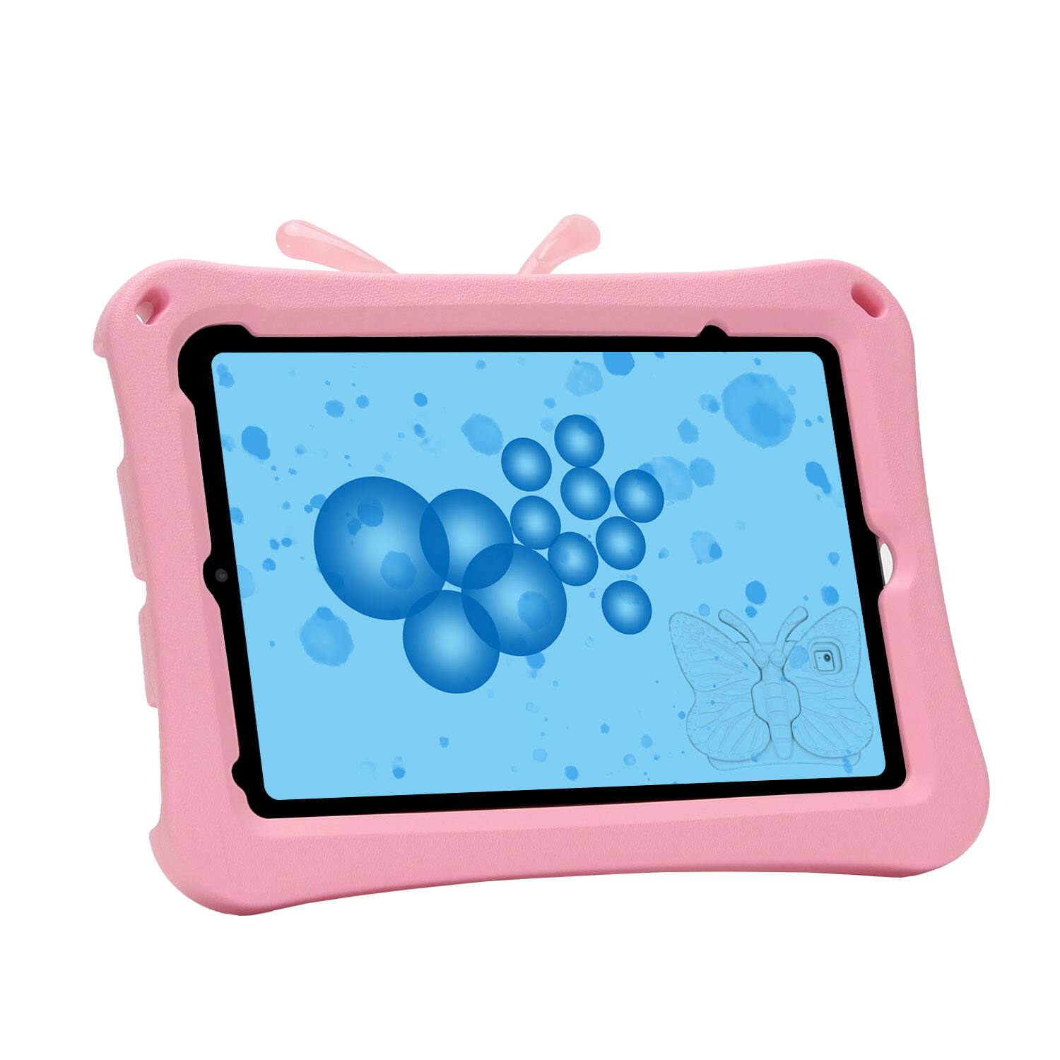 Alt View 1. Dteck - Kids Butterfly Case for Apple iPad mini (A17 Pro) 2024 & iPad mini 6th/5th/4th Gen,3D Cartoon EVA Shockproof Stand Cover - Pink.