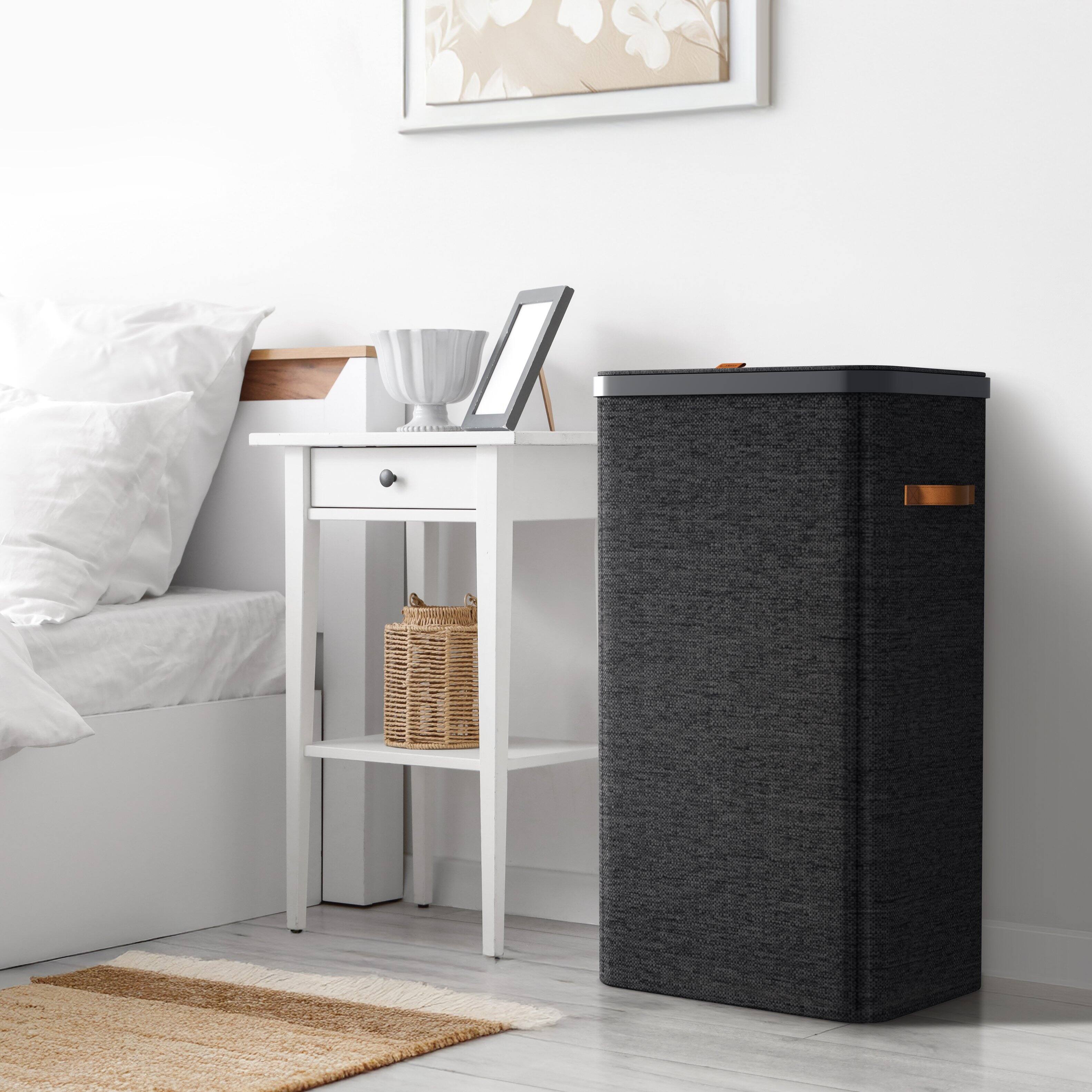 Alt View 5. Sorbus - Sorbus Fabric Laundry Hamper, Collapsible 1-Compartment Laundry Basket with Removable Laundry Bag - Black.